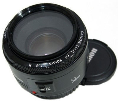 Canon EF 50 mm f/1.8 II Lens (Black, Standard Lens)